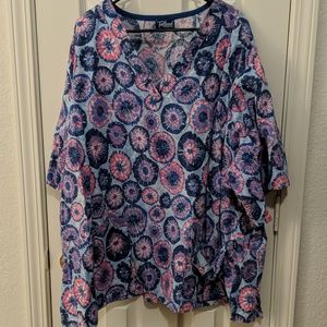 3 Plus Size Tafford Scrub Tops & Matching Pants
